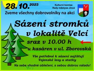 Sázení stromků ve Velcí 1