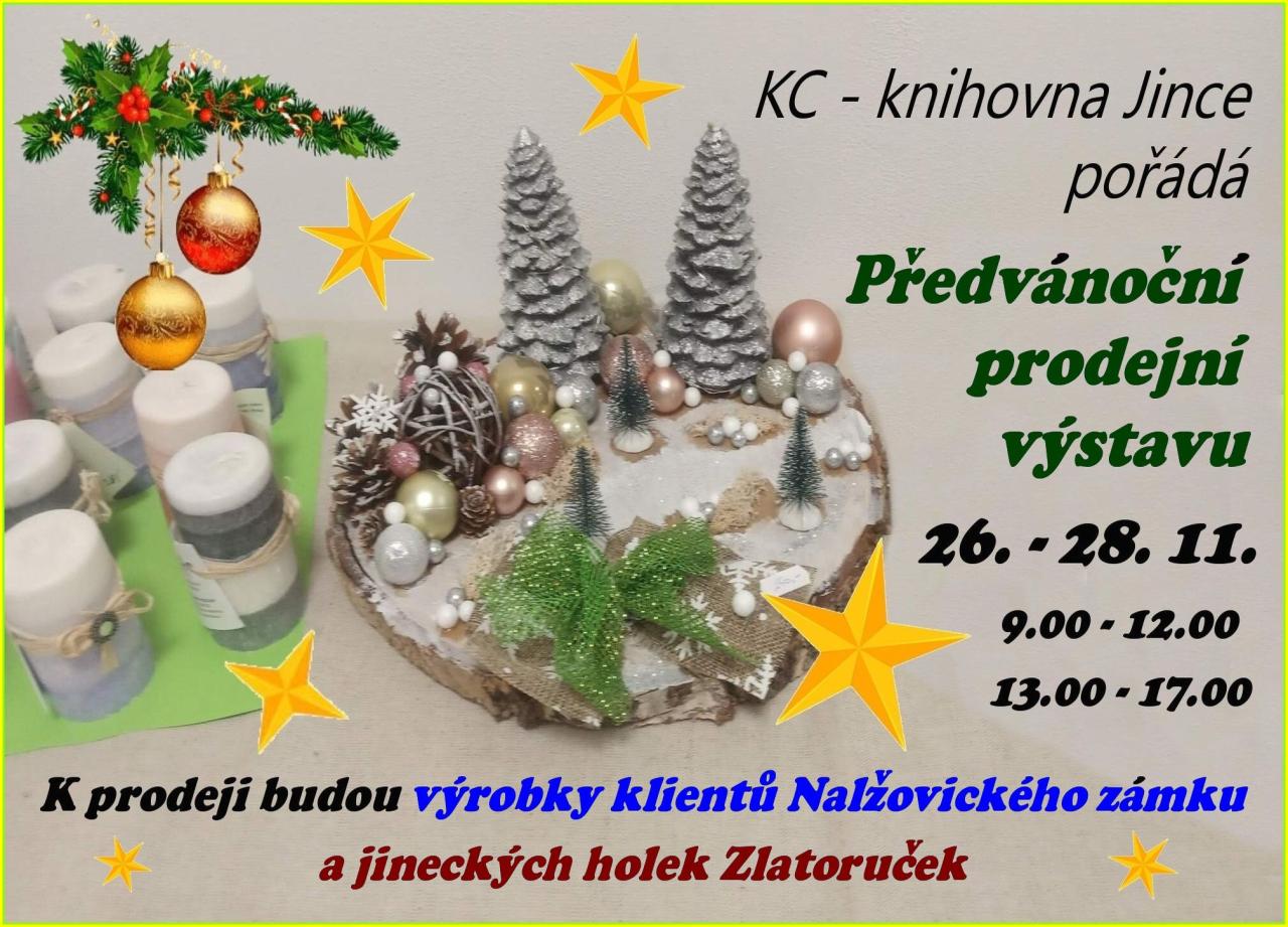 Předvánoční prodejní výstava v knihovně 1