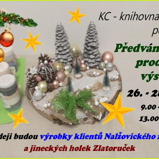 Předvánoční prodejní výstava v knihovně 1