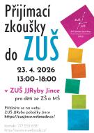 Přijímací zkoušky do ZUŠ pro děti z MŠ a ZŠ Jince 1
